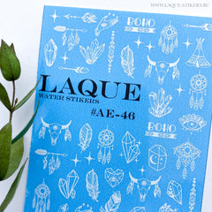 Design del adesivo AE46 bianco di LAQUE (adesivi solubili in acqua)