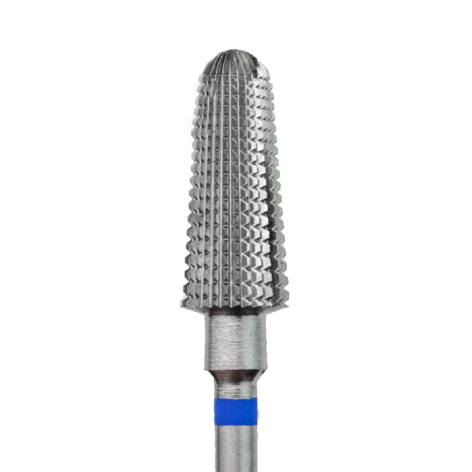 Fräseraufsatz Hartmetall Bit Rundkegel (blau) mittel von KMIZ rund
