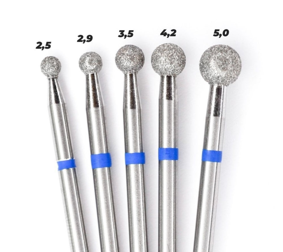 Bit abrasivo a diamante medio (anello blu) in dimensioni: da 1,6 mm a 5 mm di KMIZ