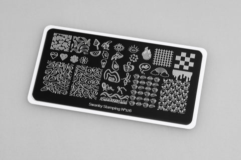 Stamping Platte Schablone Nr.126  von Swanky