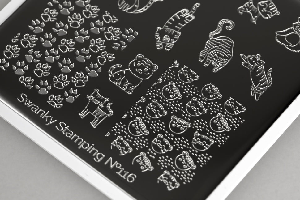 Placca per stamping numero 116 piccola di Swanky