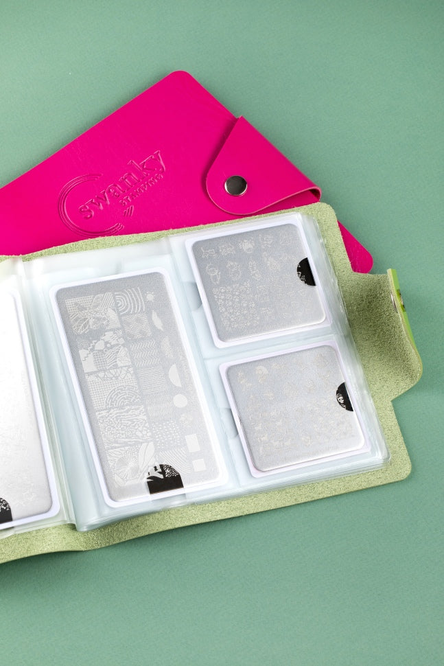 Tasca per stamping (Case) per 20 pz. (12x6cm)/40 pz. (6x6cm) olivo di Swanky