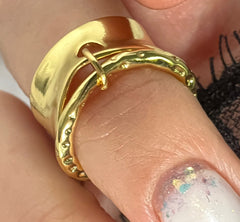 Anello da donna adatto a tutte le taglie in oro numero 12