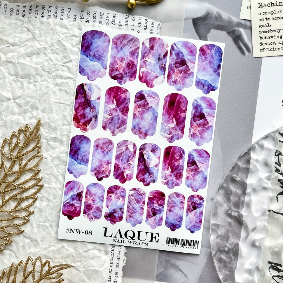 NailArt Wrap NW08 di LAQUE
