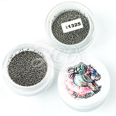 Caviar Beads Black (metal mini beads) size 0.6/0.8 mm