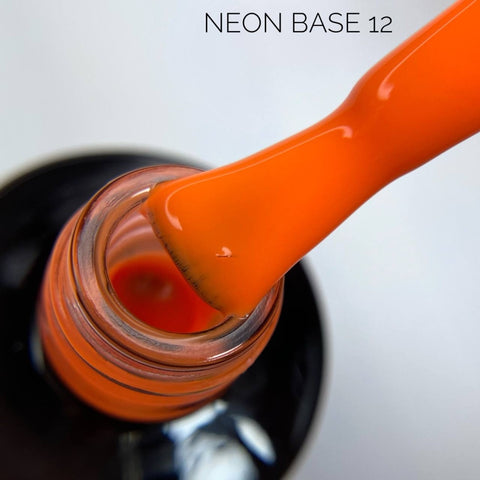 Deckende NEON Rubber Base von NOGTIKA (8ml) Nr. 12