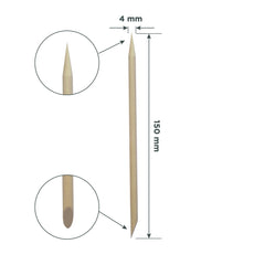 Bastoncini per manicure (legno di rosa) (150 mm, 10/100 pezzi)