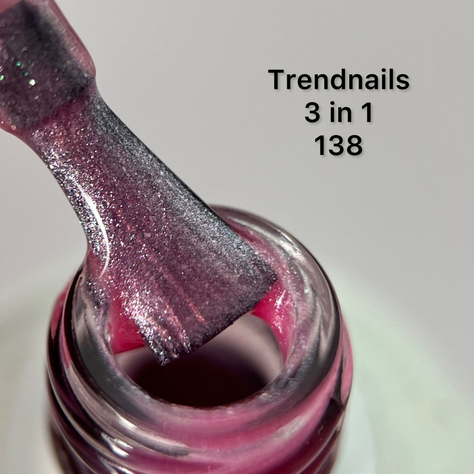 Lac & Go 3in1 UV-Lack (10ml) Metallic Shimmer Rose Nr. 138 (TPO-free)