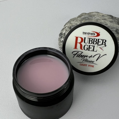 Rubber Gel Fiber+V – Light Pink 5-50ml von Trendnails