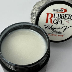 Rubber Gel Fiber+V – Glowing Snow 15ml by Trendnails