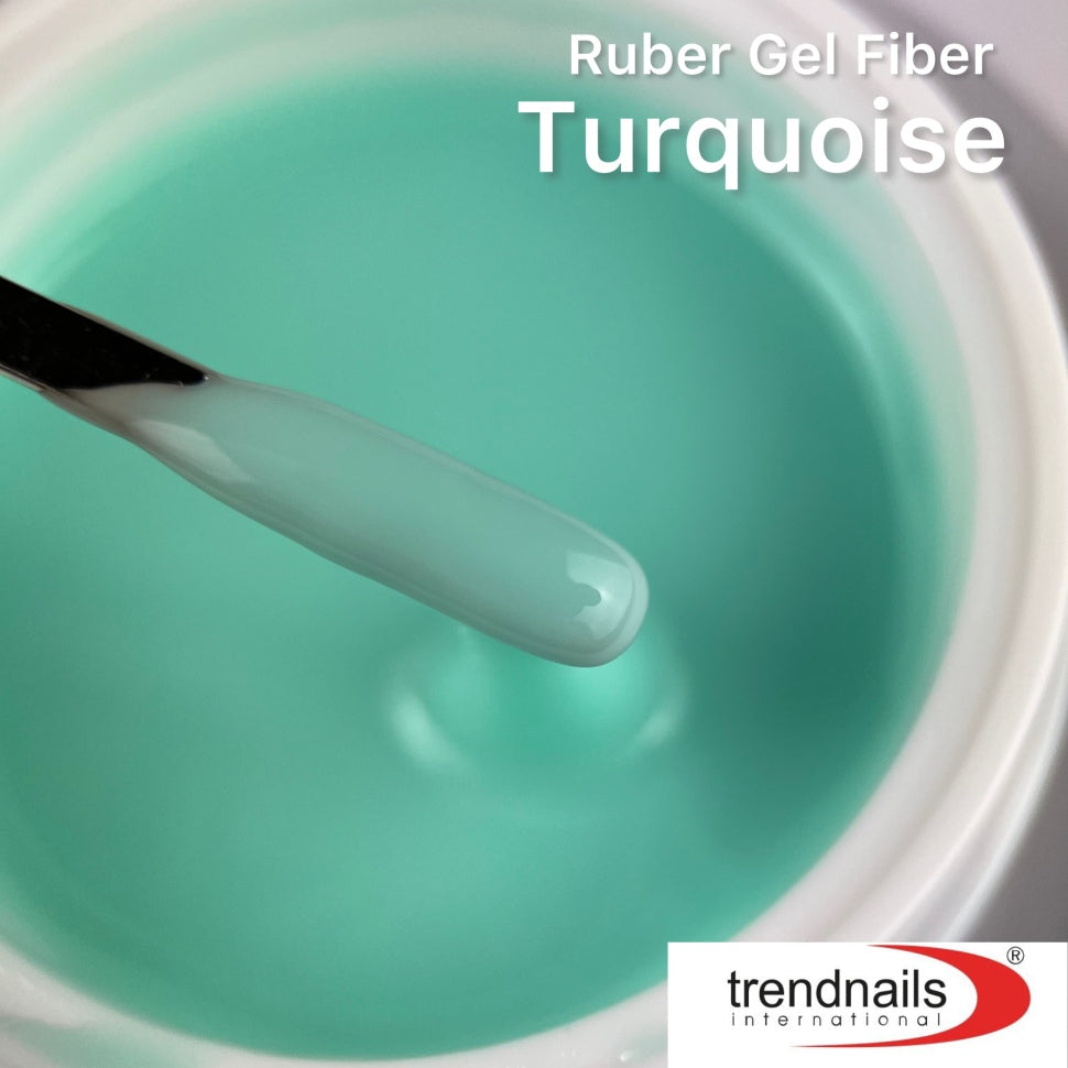 Rubber Gel Fiber+Vitamins "Turquoise" 30ml von Trendnails (TPO/HEMA-free)