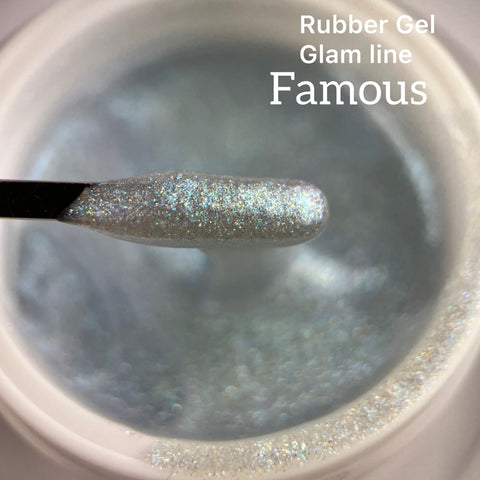 Rubber Gel Glam Line 'Famous' 15ml by Trendnails