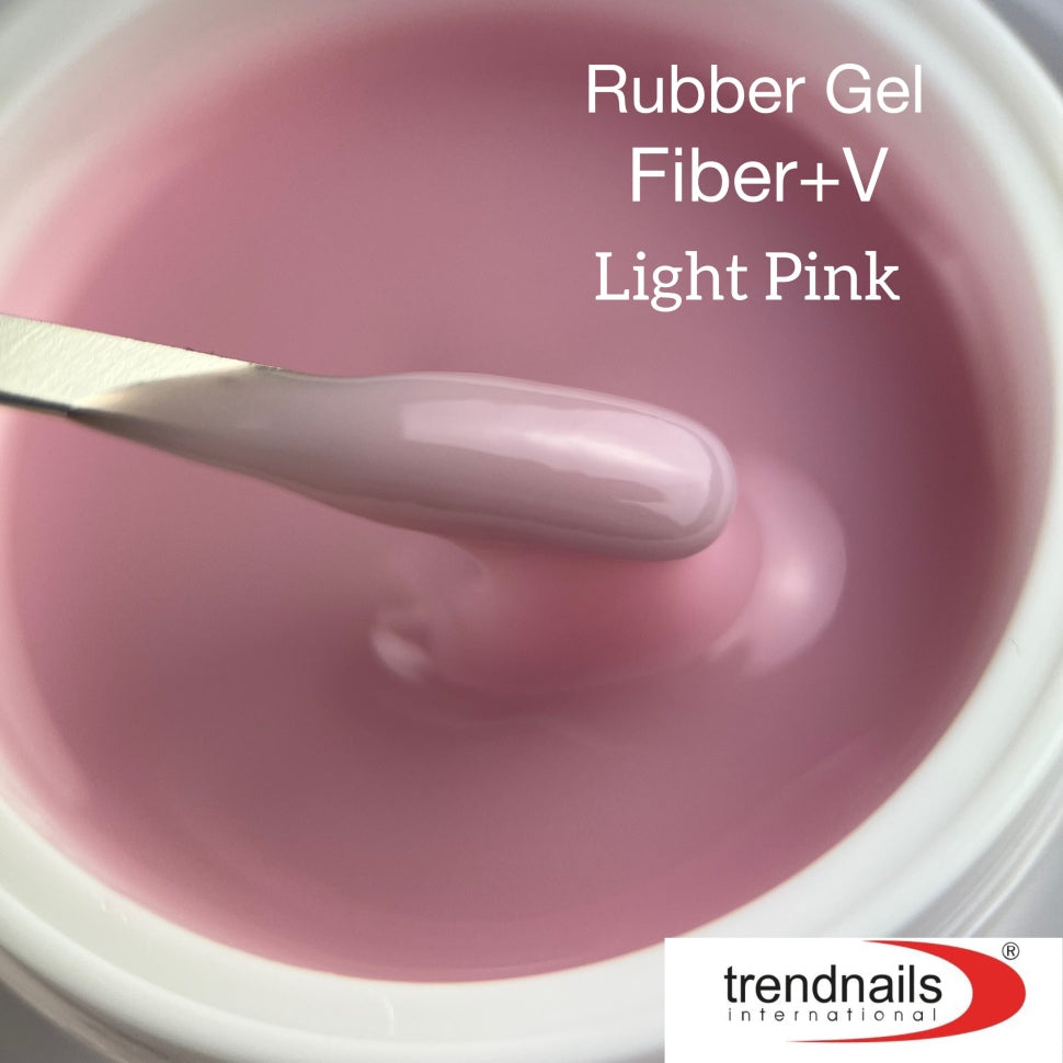 Rubber Gel Fiber+V – Light Pink 5-50ml by Trendnails