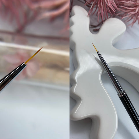 Synthetic nail art brush for smoothing modeling gel and designs of trendy nails