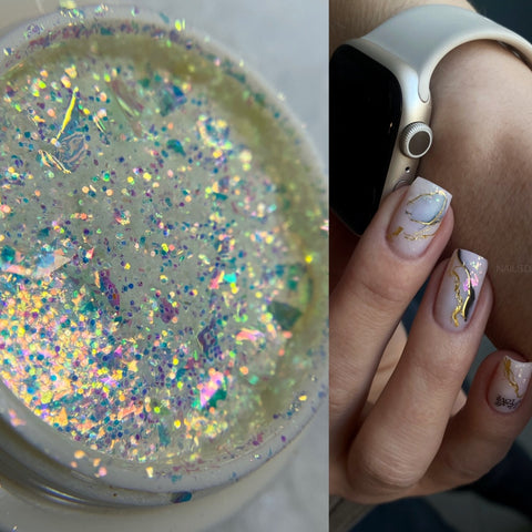 Glitter Flocken opal Holo Fresh Holographie