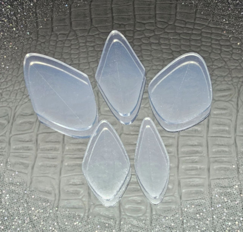 Silicone molds for docked French for dual tips MIX SET (suitable for all shapes and lengths) 5 pcs.