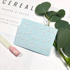 Sticker VENZEL 3D 8 white IBDI Nails