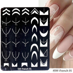 Stamping Plate Template per French 01