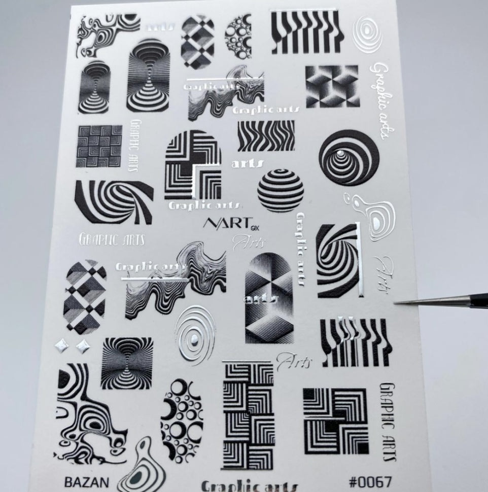 Sticker 0067 Silber von NARTex