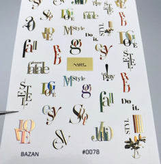 Sticker 0078 Gold from NARTex