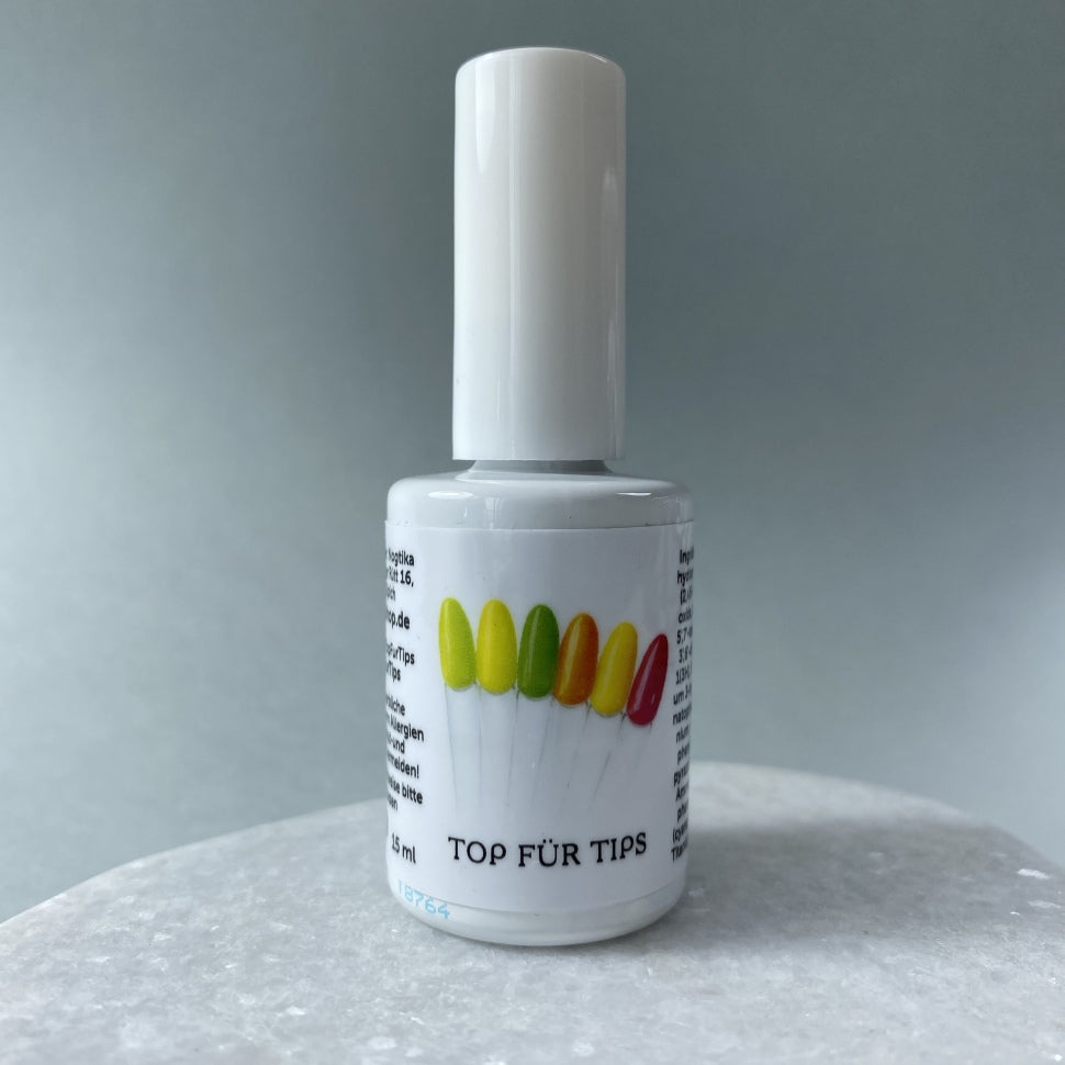 Top Gel für Color Charts und Tips (ohne Schwitzschicht) 15ml nicht für die Nägel geeignet!
