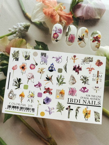 Sticker COLORFUL 215 von IBDI Nails