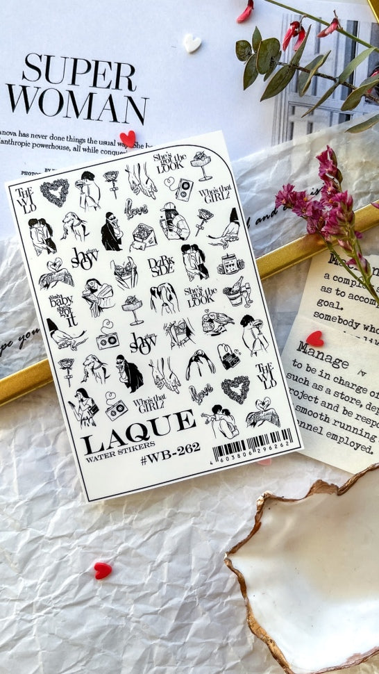 Sticker Design WB262 (Wasserlösliche Aufkleber) von Laque