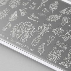 Piastra per stamping numero 136 di Swanky