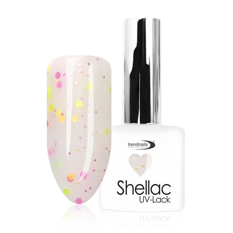 Shellack UV-Lack Konfetti White von Trendnails  Nr. 215 (10ml)