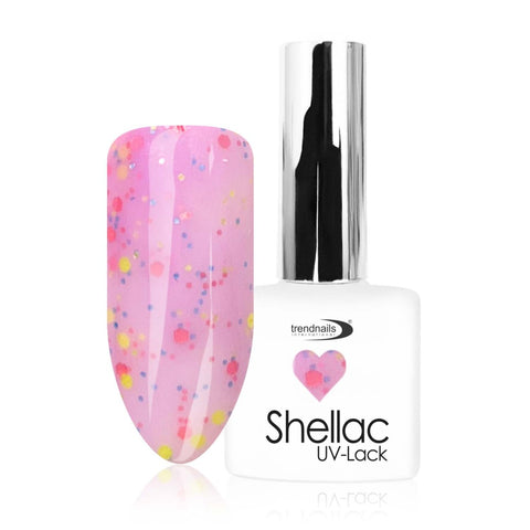 Shellack UV-Lack Konfetti Lila von Trendnails Nr. 213 (10ml)