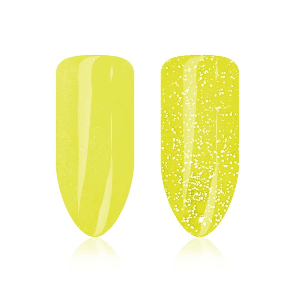 Shellack UV-Lack Disco Glow Neon Yellow von Trendnails  Nr. 208 (10ml)