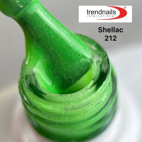 Shellack UV-Lack Disco Glow Neon Green von Trendnails Nr. 212 (10ml)