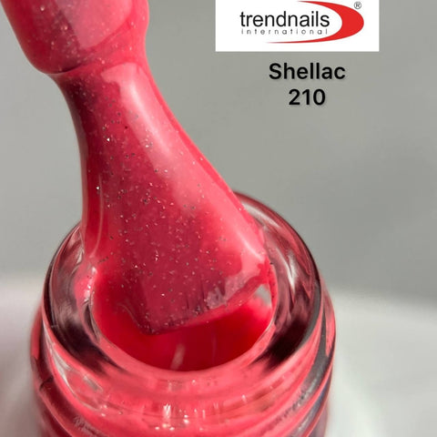 Shellack UV-Lack Disco Glow Neon Pink von Trendnails Nr. 210 (10ml)