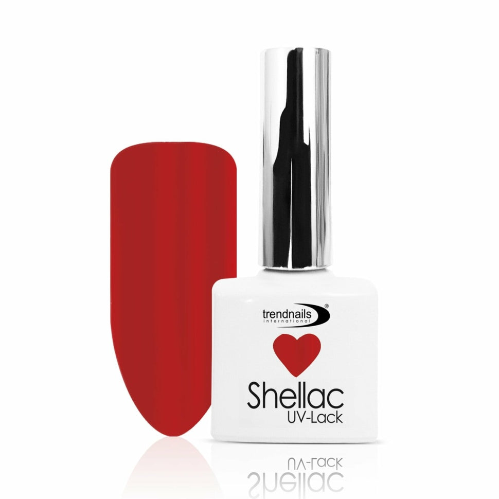 Shellack UV-Lack Rot Transparent von Trendnails Nr.107 (10ml)