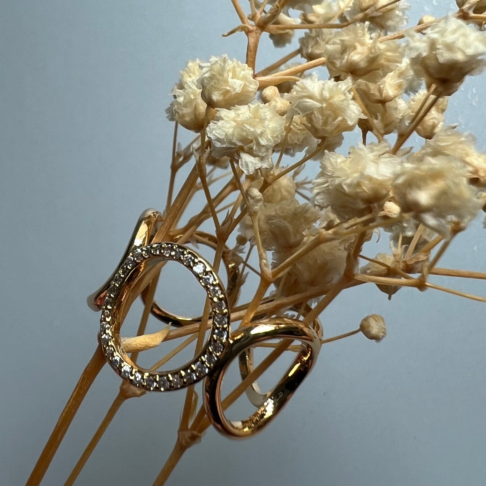 Anello da donna adatto per tutte le misure in oro 20