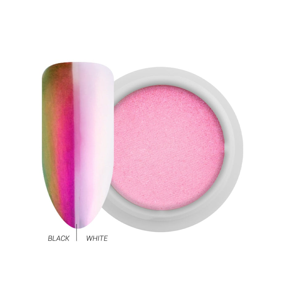 Pigmento Mirror-Chrome Compatto – Aurora Peach con Applicatore