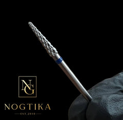Milling cutter attachment carbide bit round cone 3.5mm (blue) medium from Nogtika