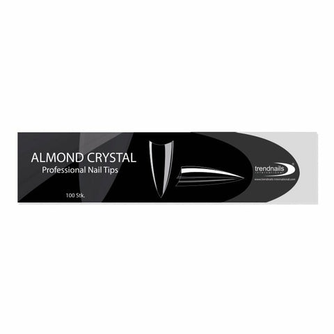 100er Almond Tip-Box Mandel Clear von Trendnails