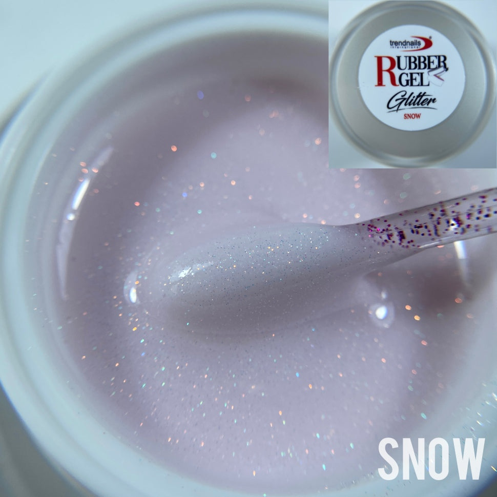 Rubber Gel Glitter "Snow" 5-15ml von Trendnails   (TPO-free)