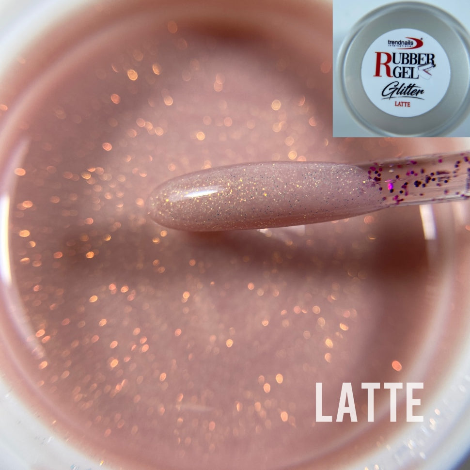 Rubber Gel Glitter 'Latte' 5/15/30ml von Trendnails   (TPO-free)
