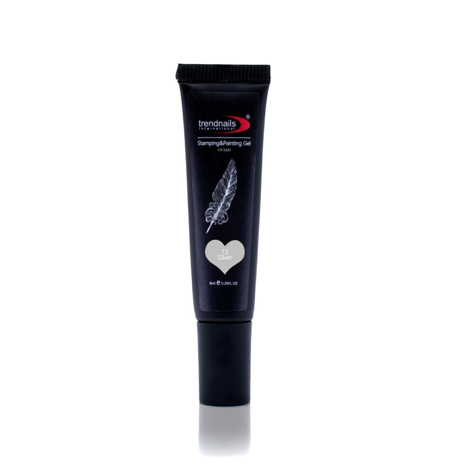 2in1 Stamping & Paint Gel Tube – Argento