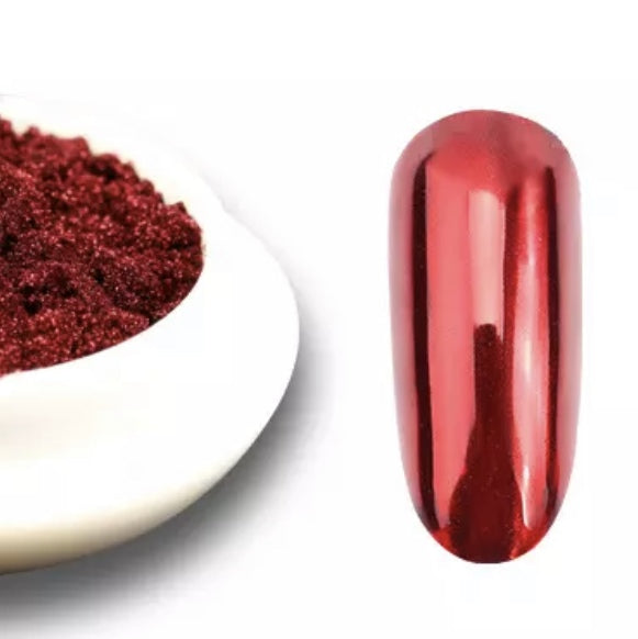 Pigmento in polvere "rosso-perlato" con spugnetta
