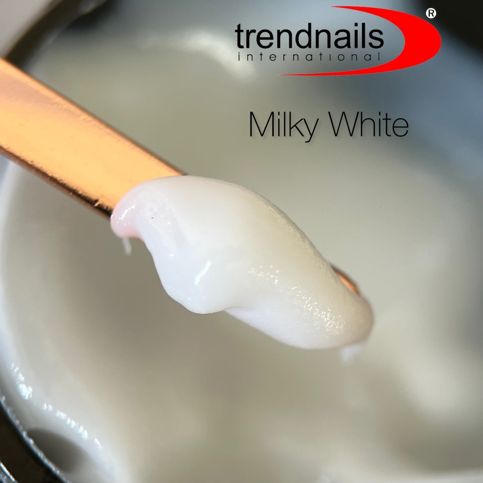 Soak-Off Acrylgel 15ml Tiegel – "Milky White" von Trendnails  (TPO/HEMA-free)