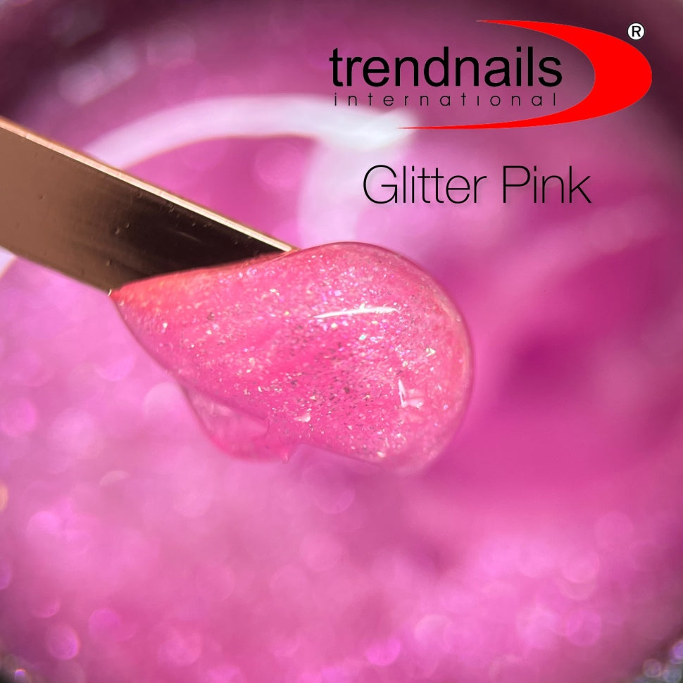 Soak-Off Acrylic Gel 15ml Jar – 'Glitter Pink' by Trendnails