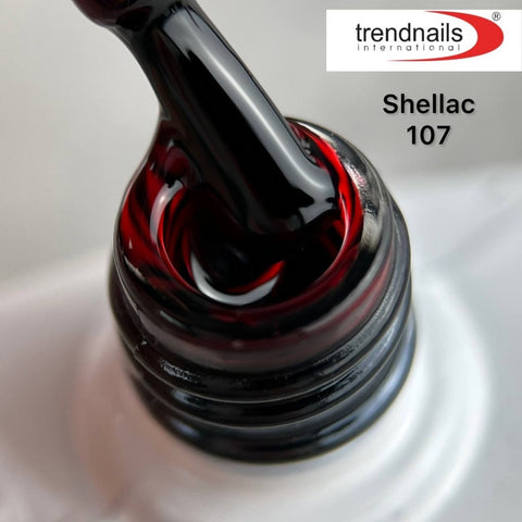 Shellack UV-Lack Rot Transparent von Trendnails Nr.107 (10ml)