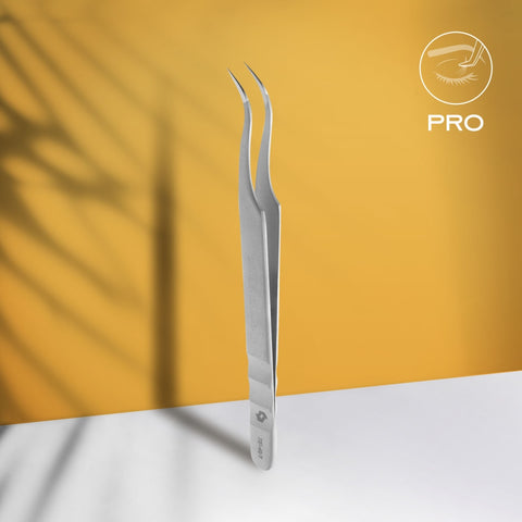 Eyelash tweezers TE-41/1 STALEKS EXPERT