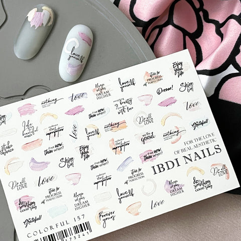 Sticker COLORFUL Nr.157 von IBDI Nails