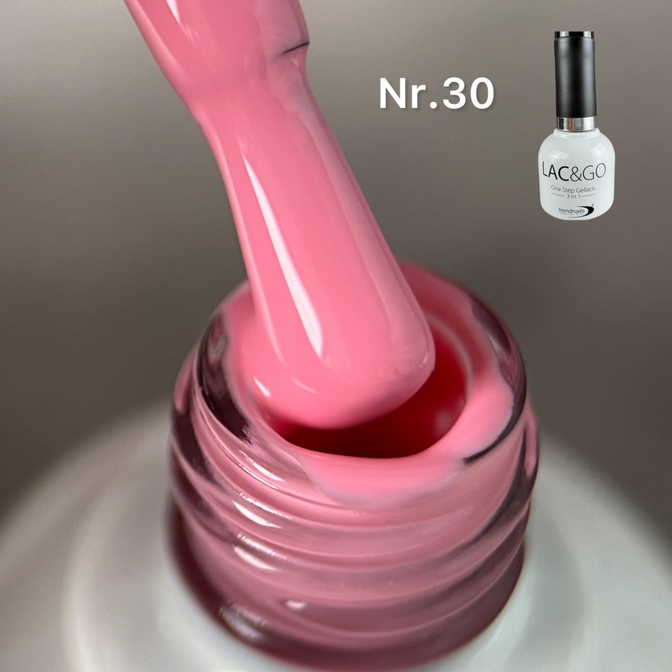 3 in 1 Lac & Go UV-Lack (Base+Lack+Top in einem) Nr. 30 (TPO-free)