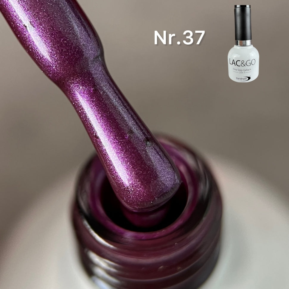 3 in 1 Lac & Go UV-Lack (Base+Lack+Top in einem) Nr. 37 (TPO-free)