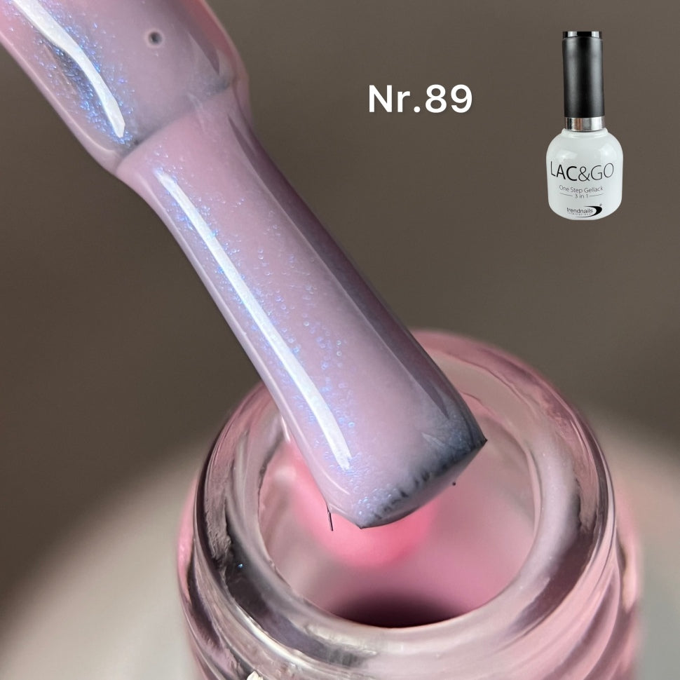 3 in 1 Lac & Go UV-Lack (Base+Lack+Top in einem) Nr. 89 (TPO-free)